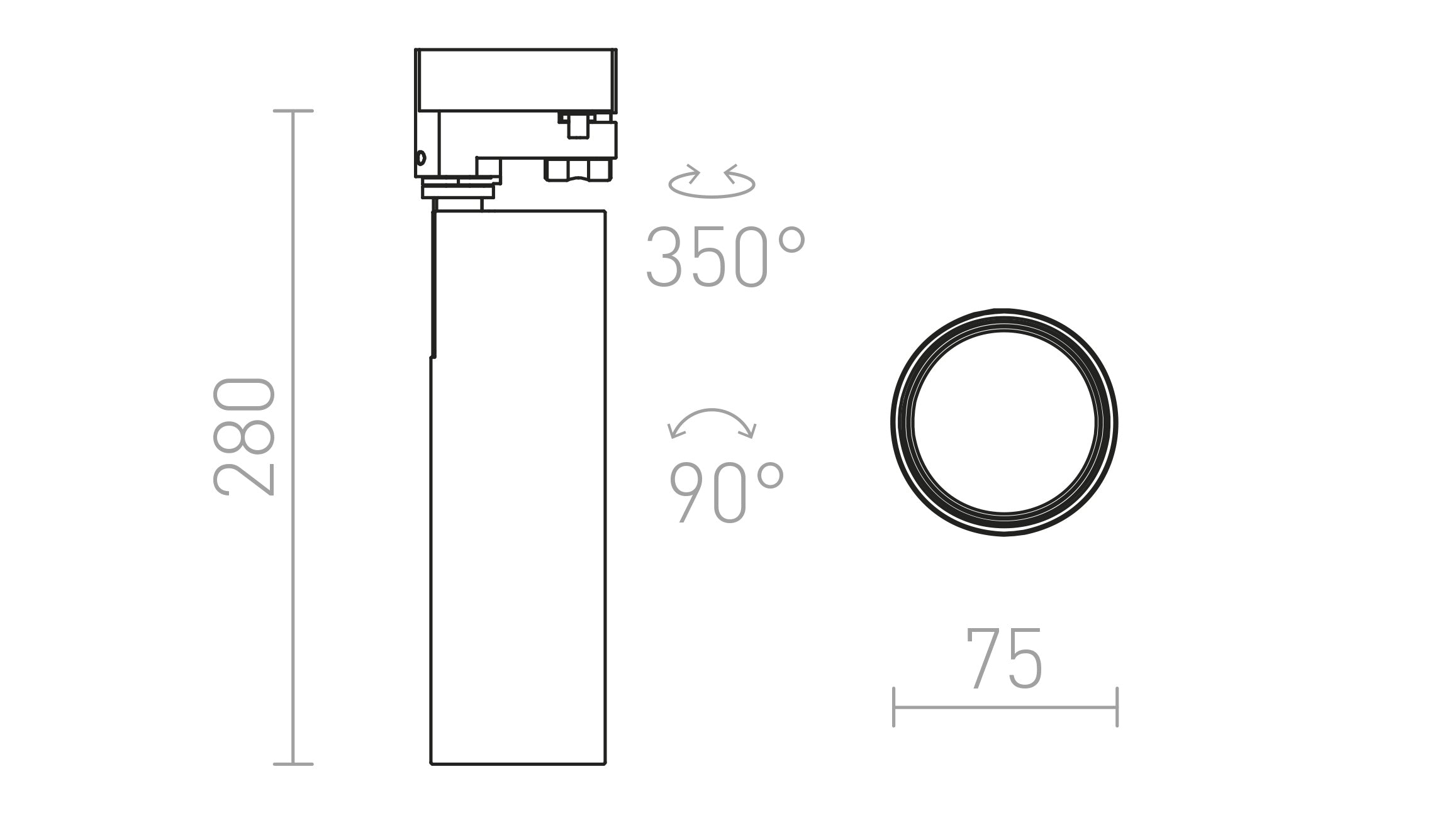 BAHIA per binario trifase - Product sketch