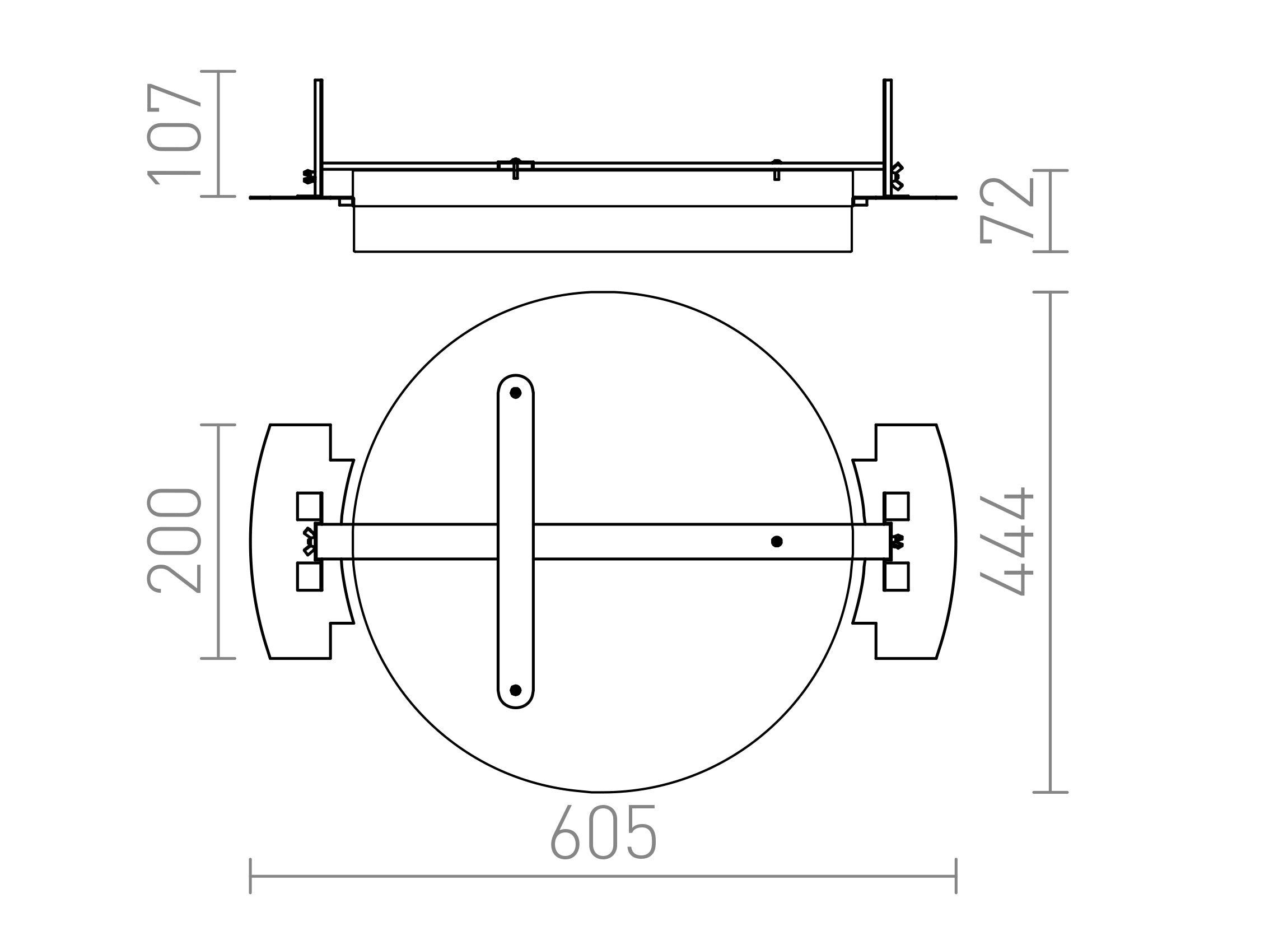 COIMBRA infälld lampa - Product sketch
