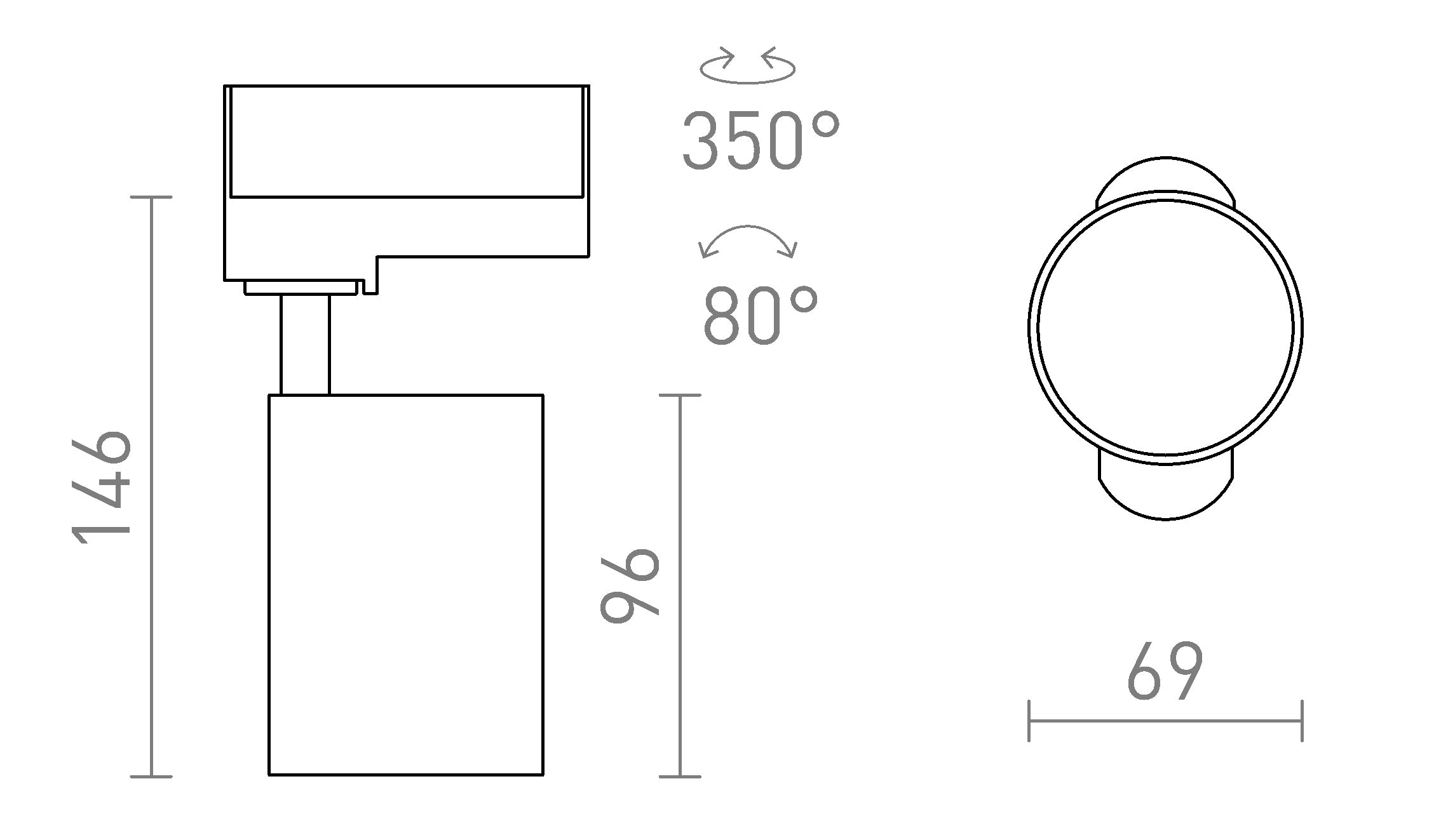 CONNOR za 3F tirni sistem - Product sketch