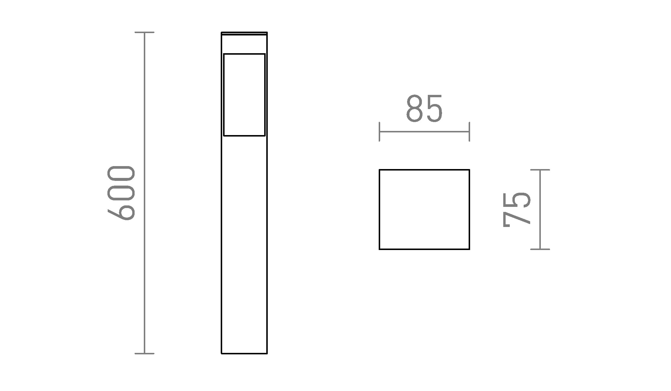 TORIN 60 floor lamp - Product sketch