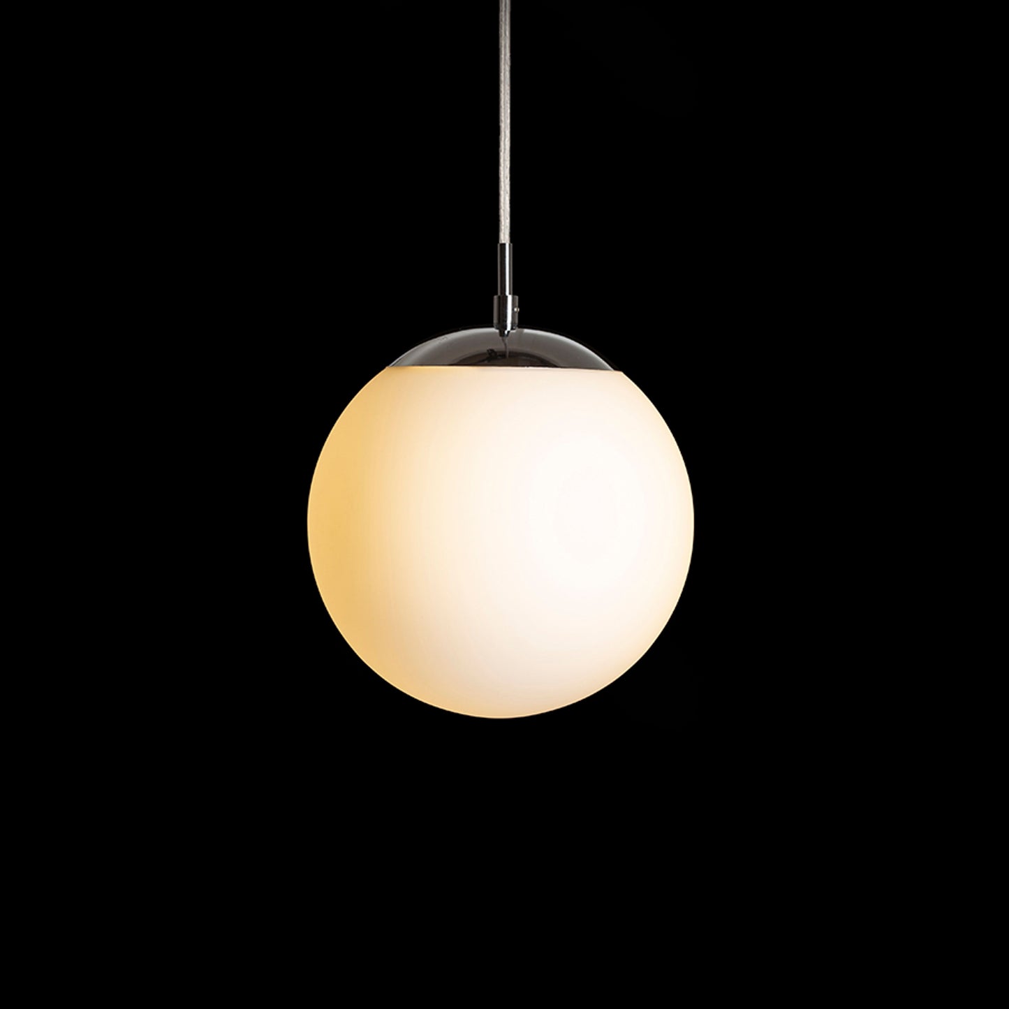 RENDL pendant lamp LUNA 20 pendant opal-colored glass/chrome 230V LED E27 11W R13745 4
