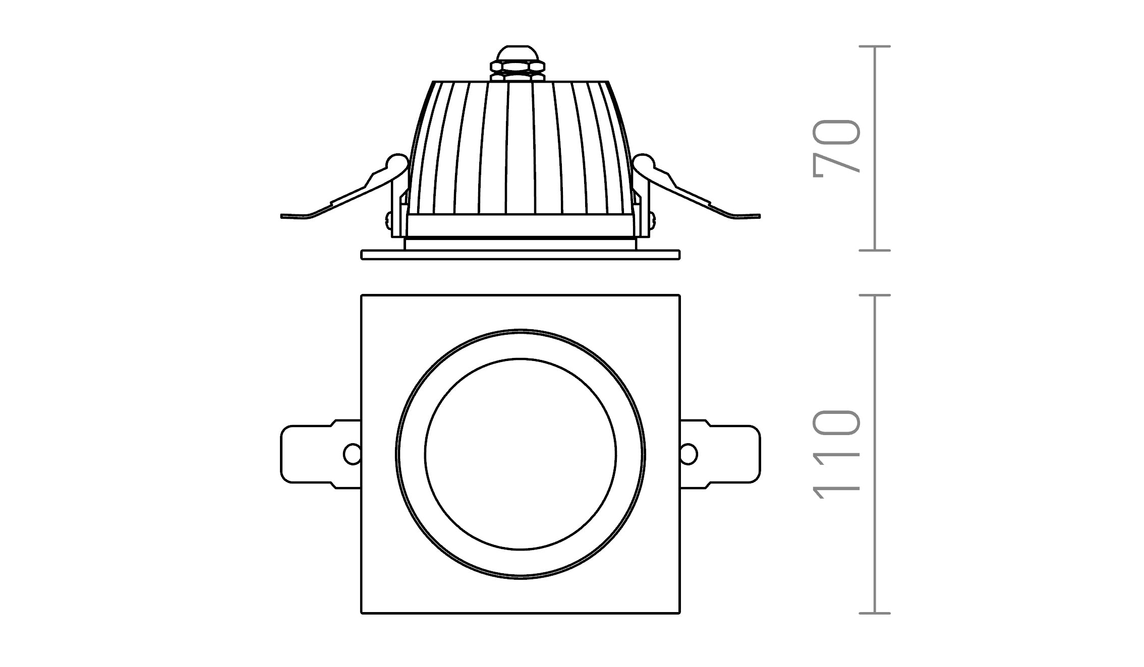 AMIGA SQUARE - Product sketch