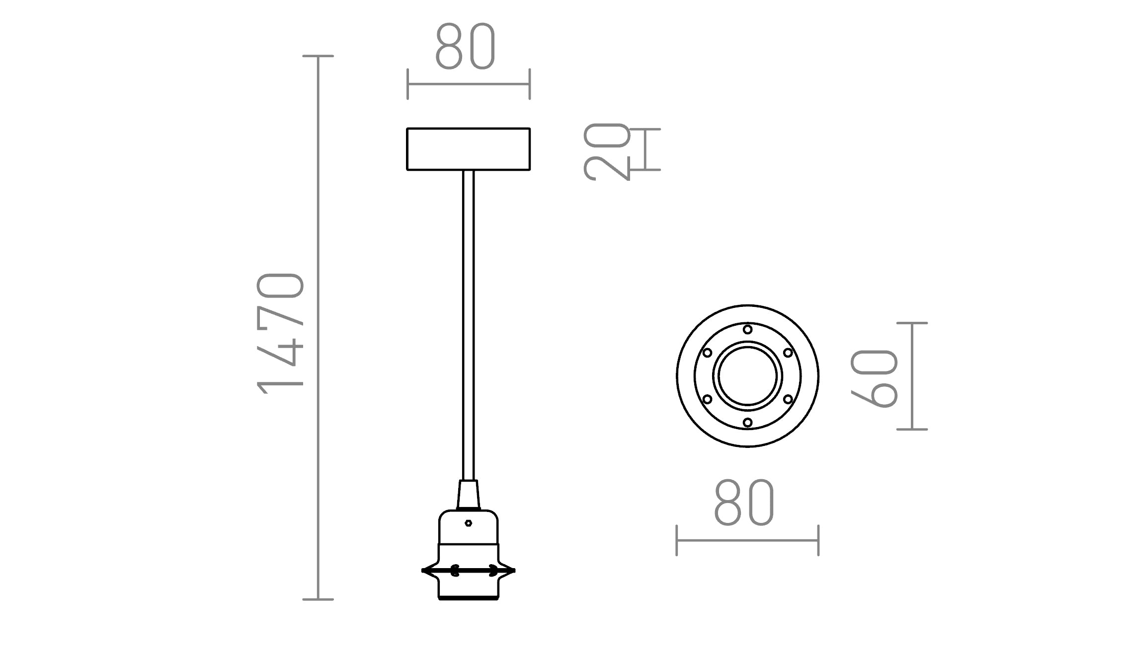 HEX WHITE - Product sketch