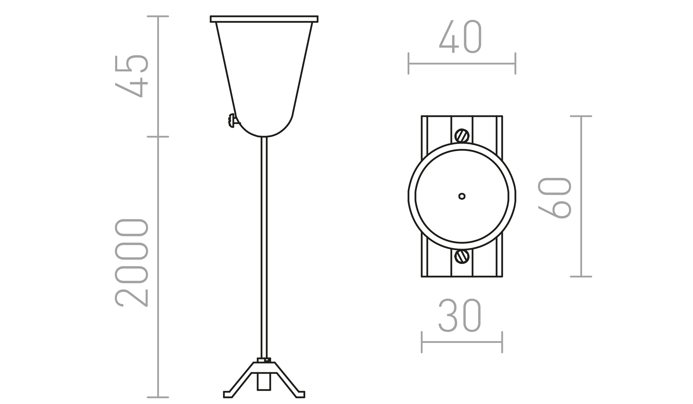WIRE SUSPENSION FOR 1-CIRCUIT TRACK - Product sketch
