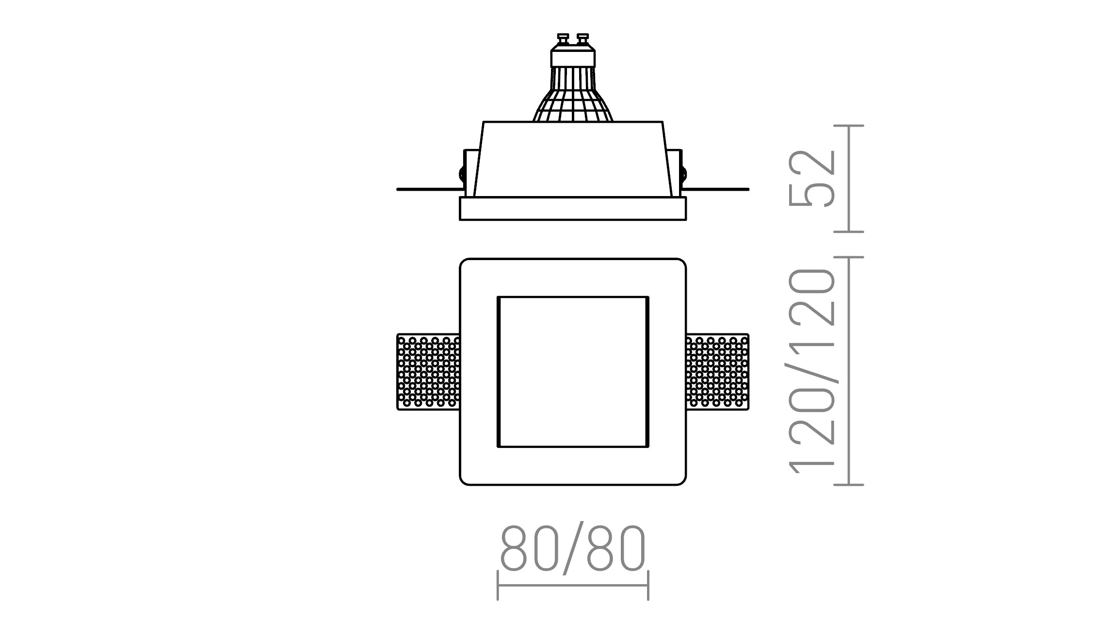 DAN SQ 80 - Product sketch