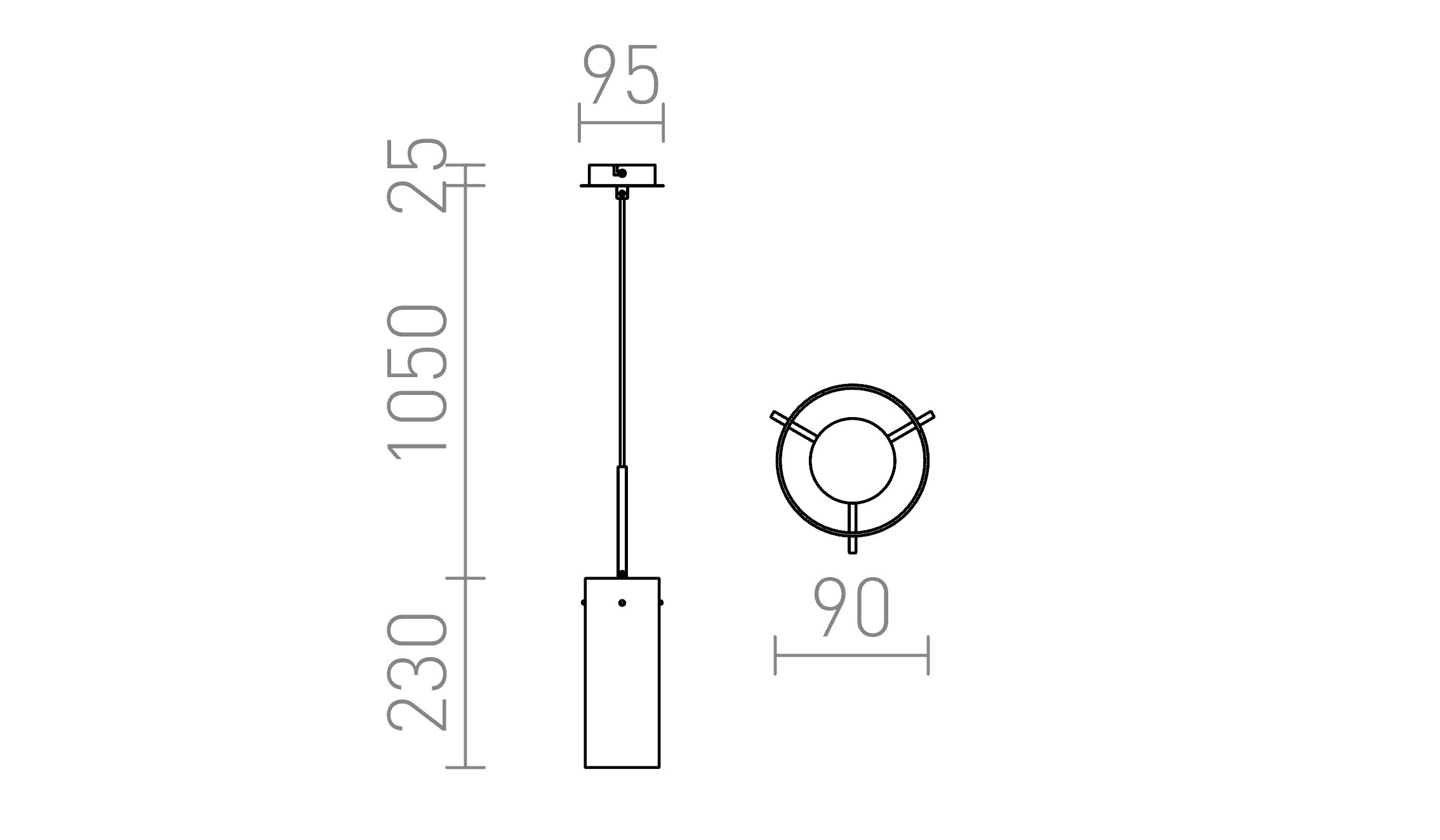 SANSSOUCI I COPPER - Product sketch