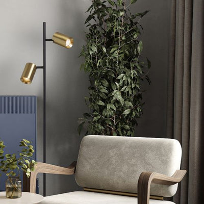 Metal floor lamps