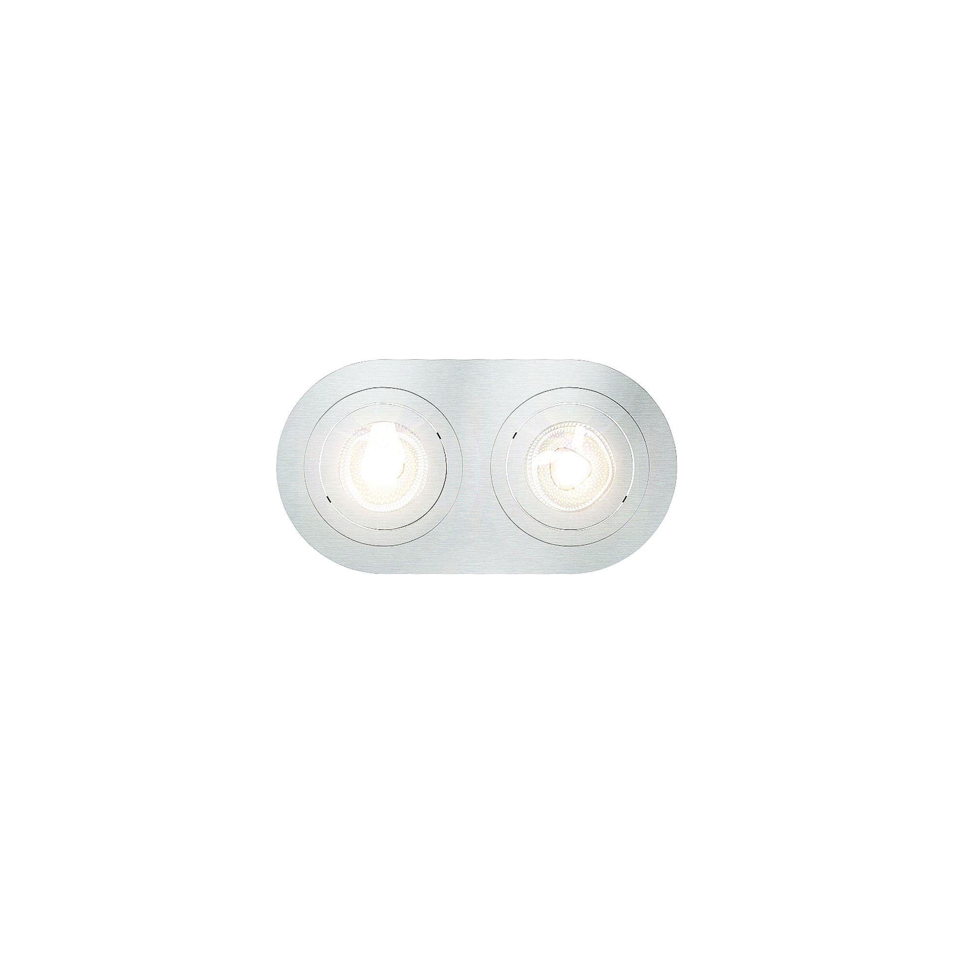 RENDL Outlet BIZZ II directional brushed aluminum 12V GU5,3 2x50W R10189 2