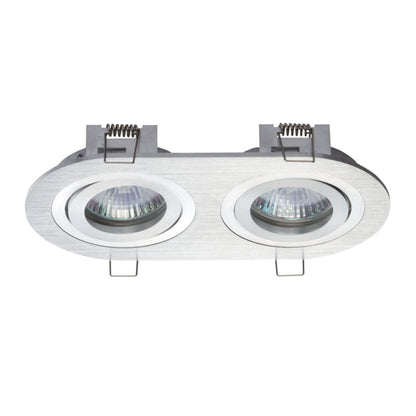 RENDL Outlet BIZZ II directional brushed aluminum 12V GU5,3 2x50W R10189 3