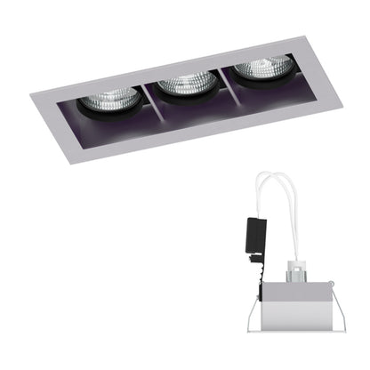 RENDL Outlet MONE III directional silver grey 12V GU5,3 3x50W R10218 3