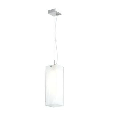 RENDL Outlet LUCIA 30x10 pendant  satinated glass/chrome 230V LED E27 15W R10627 2
