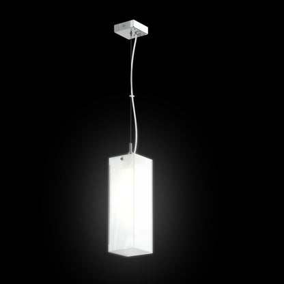 RENDL Outlet LUCIA 30x10 pendant  satinated glass/chrome 230V LED E27 15W R10627 3