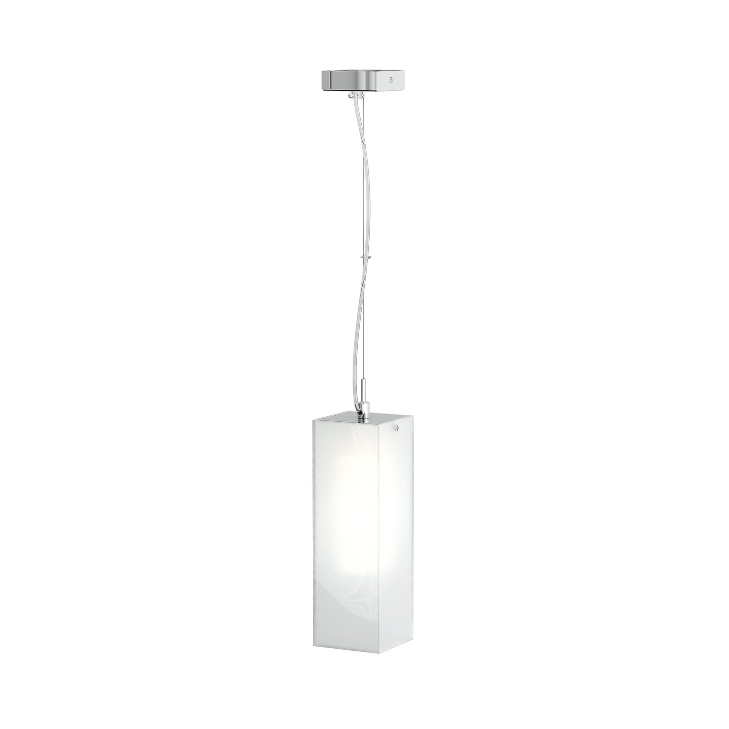 RENDL Outlet LUCIA 30x10 pendant  satinated glass/chrome 230V LED E27 15W R10627 8