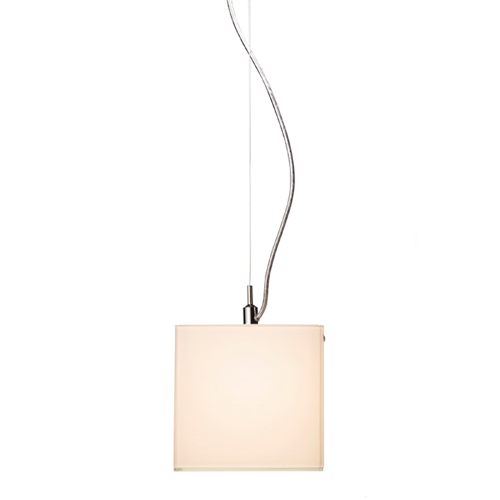 RENDL Outlet LUCIA 15x15 pendant  satinated glass/chrome 230V LED G9 5W R10628 5