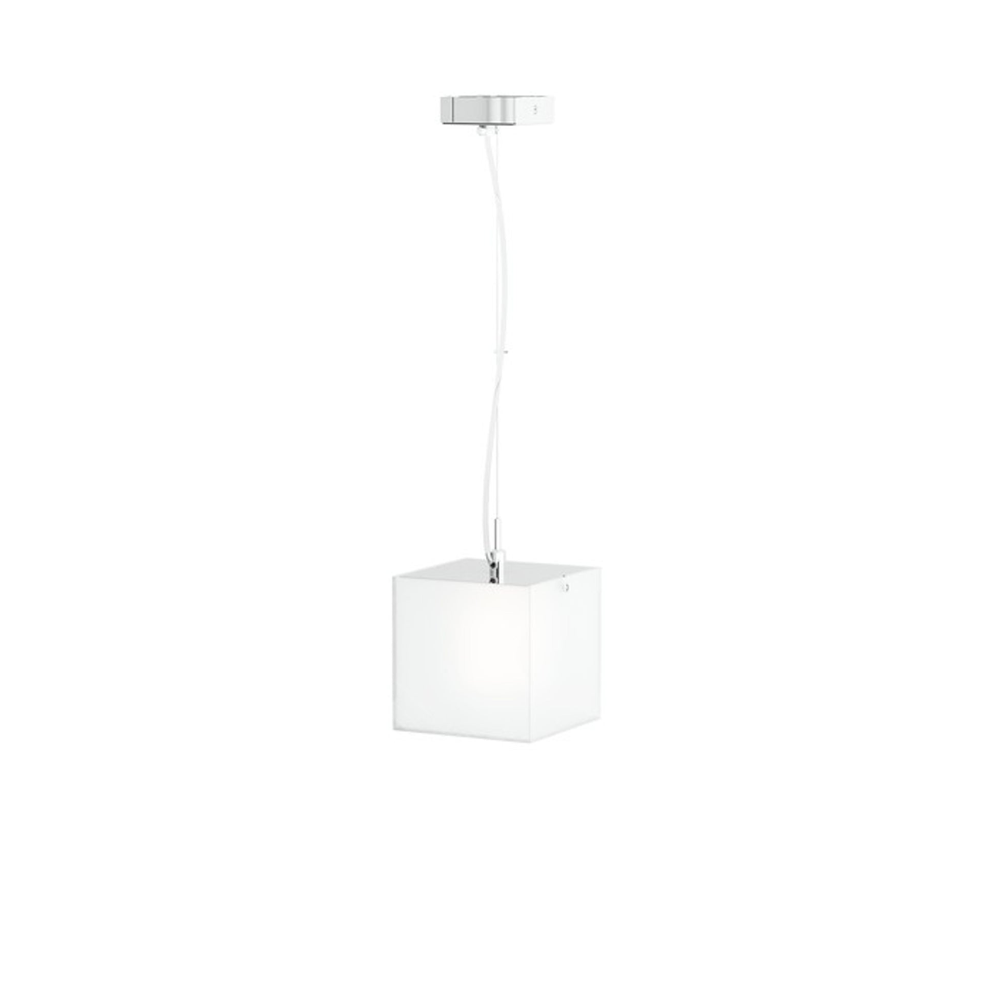 RENDL Outlet LUCIA 15x15 pendant  satinated glass/chrome 230V LED G9 5W R10628 7