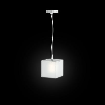 RENDL Outlet LUCIA 15x15 pendant  satinated glass/chrome 230V LED G9 5W R10628 8