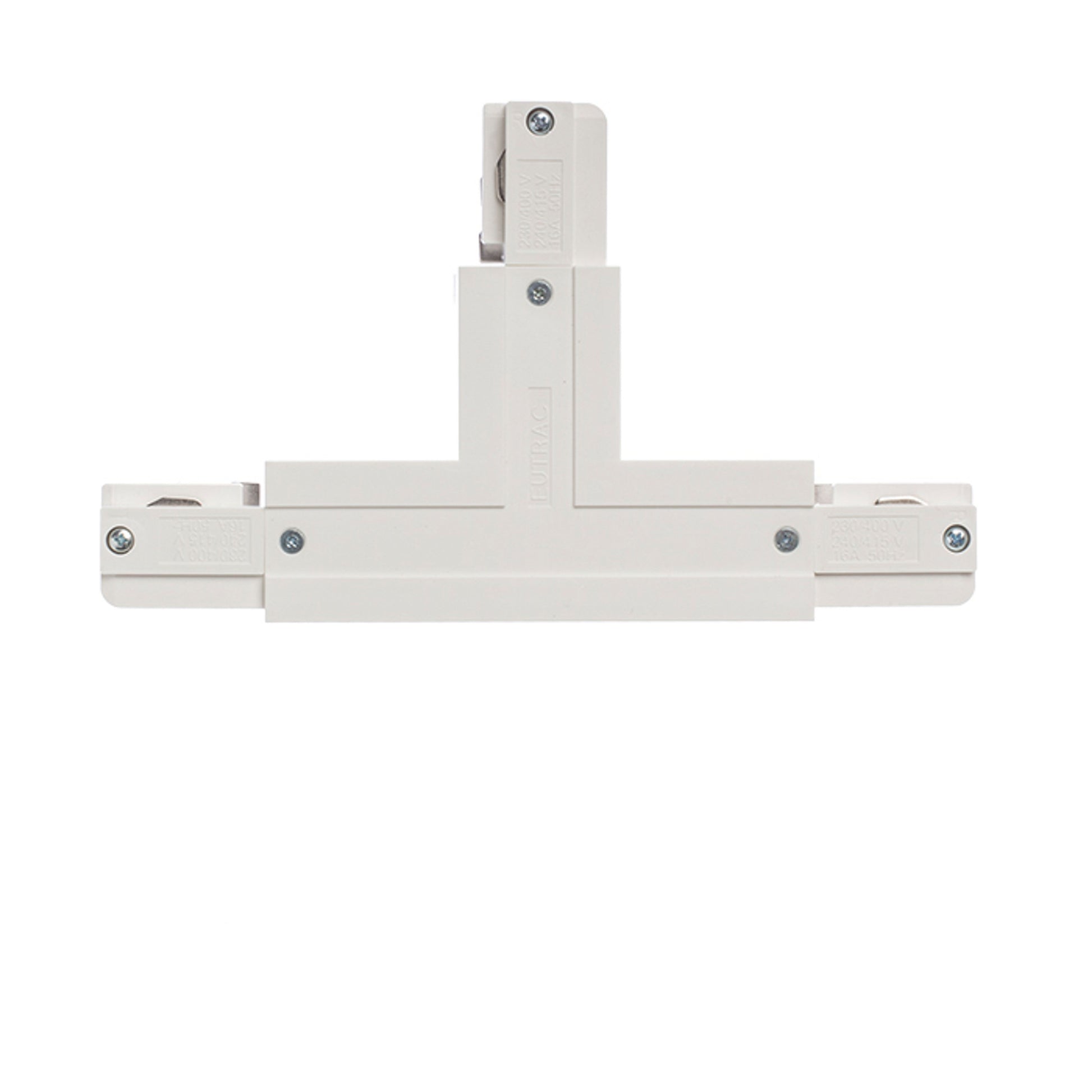 RENDL 3-circuit track system EUTRAC T connector, polarity left white 230V  R11335 2
