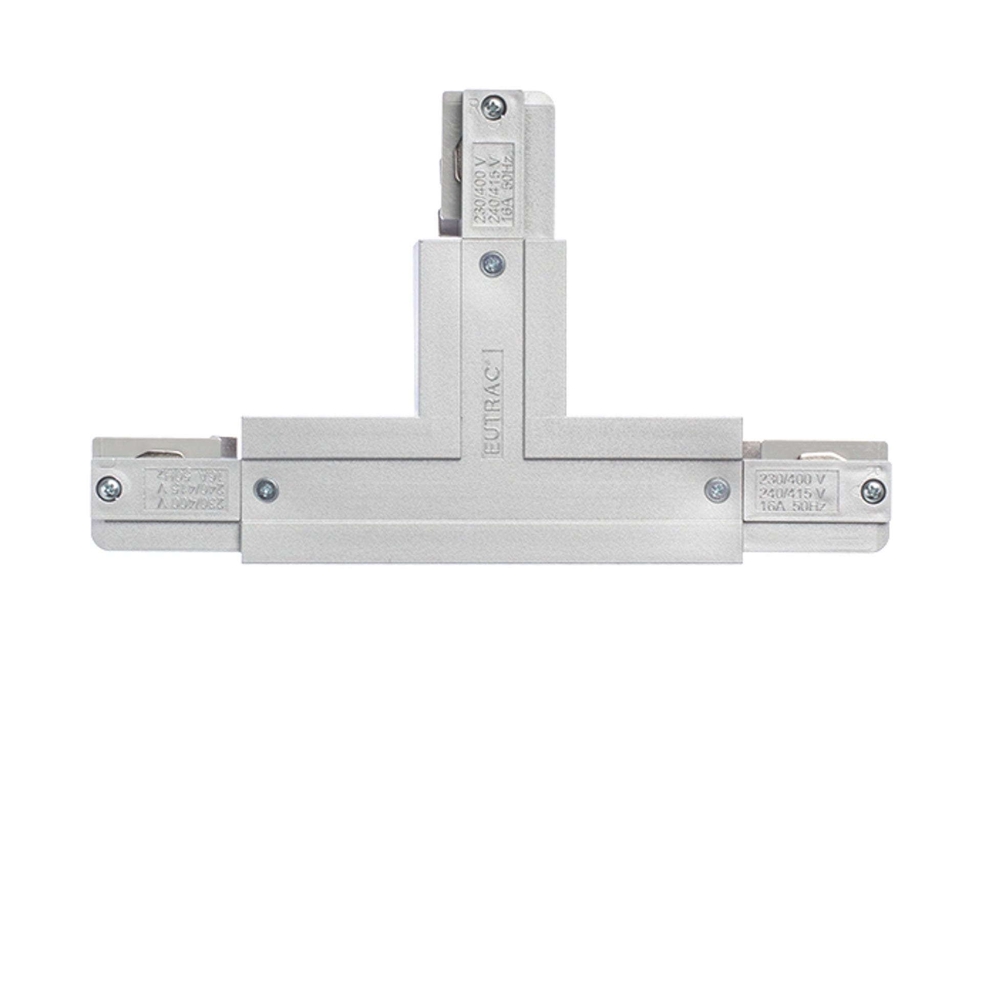 RENDL 3-circuit track system EUTRAC T connector, polarity left silver grey 230V  R11337 2