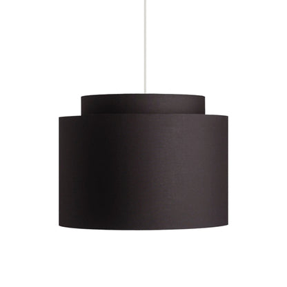 RENDL shades, shade bases, pendent sets DOUBLE 40/30 shade Polycotton black/golden foil max. 23W R11461 6