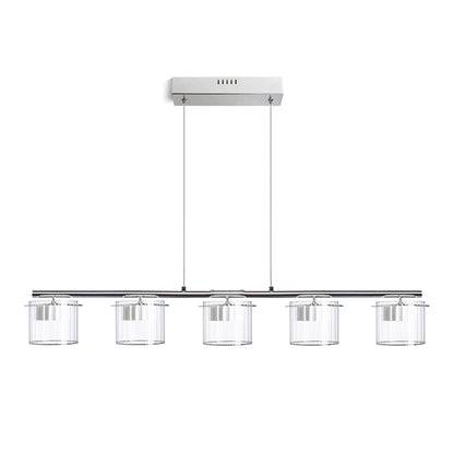 RENDL pendant lamp ESTRA V pendant white clear glass 230V LED 5x5W  3000K R11678 1
