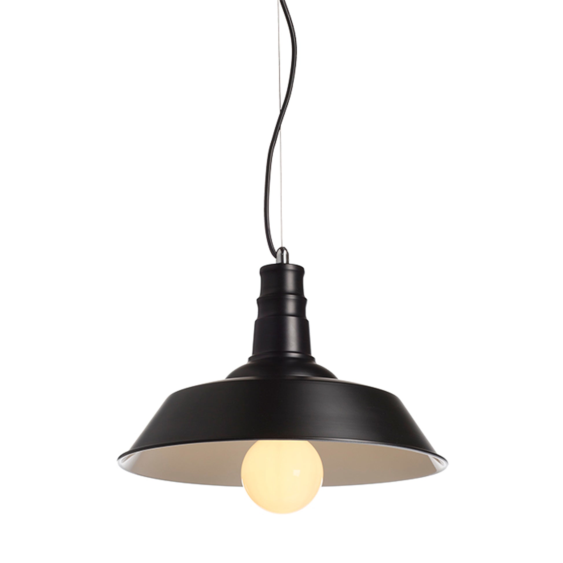 RENDL Outlet GOLDIE 36 pendant black/white  230V LED E27 30W R11688 5