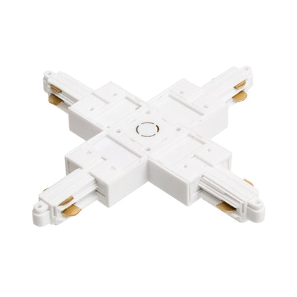 RENDL 1-circuit track system 1F X connector white  230V  R12278 2