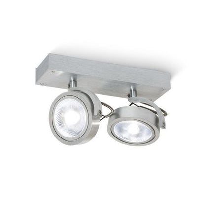 RENDL Outlet KELLY II wall  brushed aluminum 230V LED G53 2x15W R12328 1