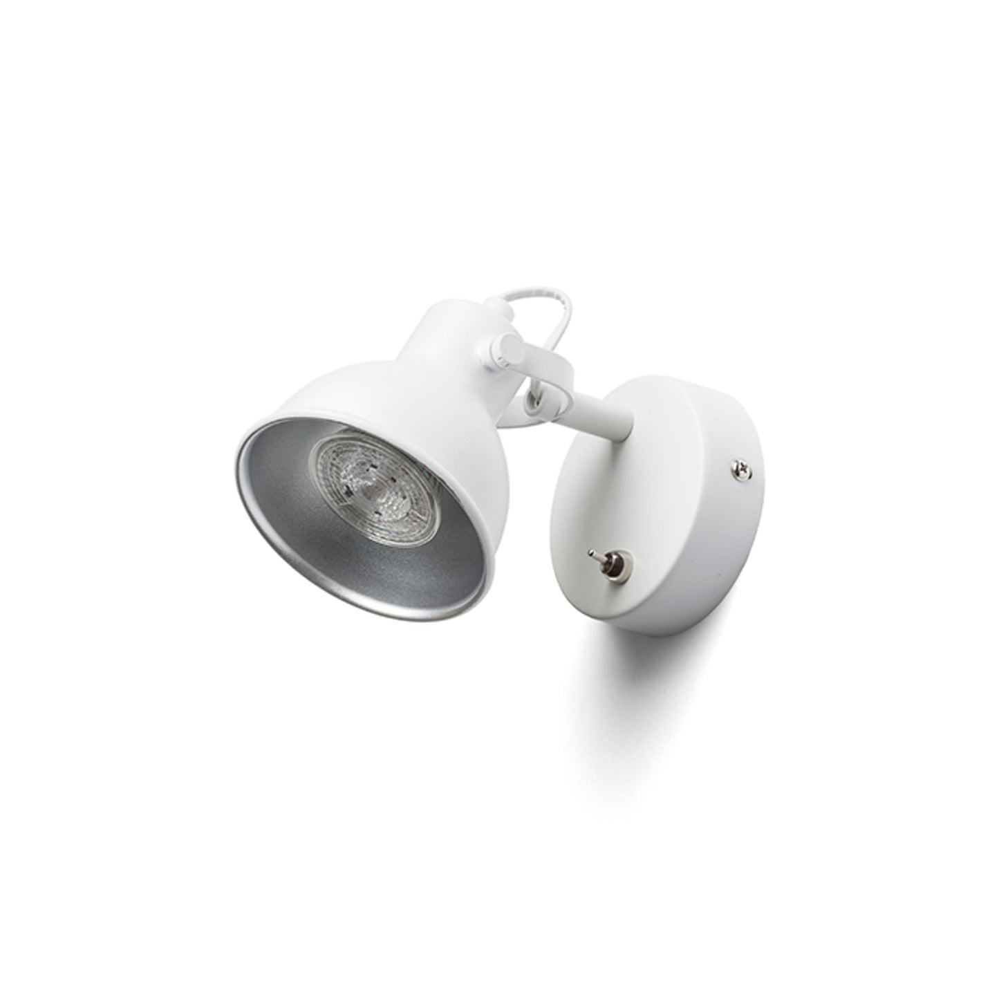RENDL spotlight ROSITA I wall white/silver grey  230V LED GU10 9W R12507 5