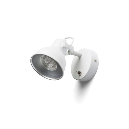RENDL spotlight ROSITA I wall white/silver grey  230V LED GU10 9W R12507 5