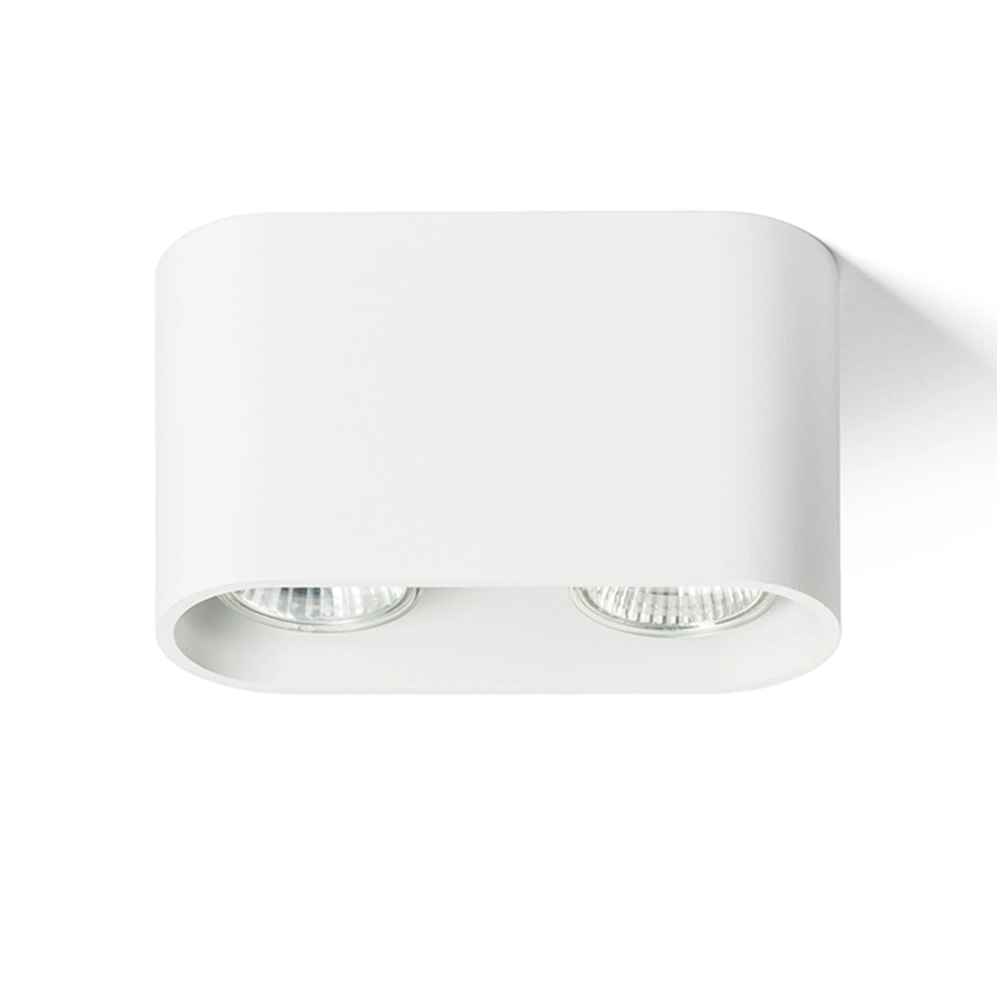 RENDL surface mounted lamp MANTOVA II ceiling matte white  230V LED GU10 2x7W R12732 1