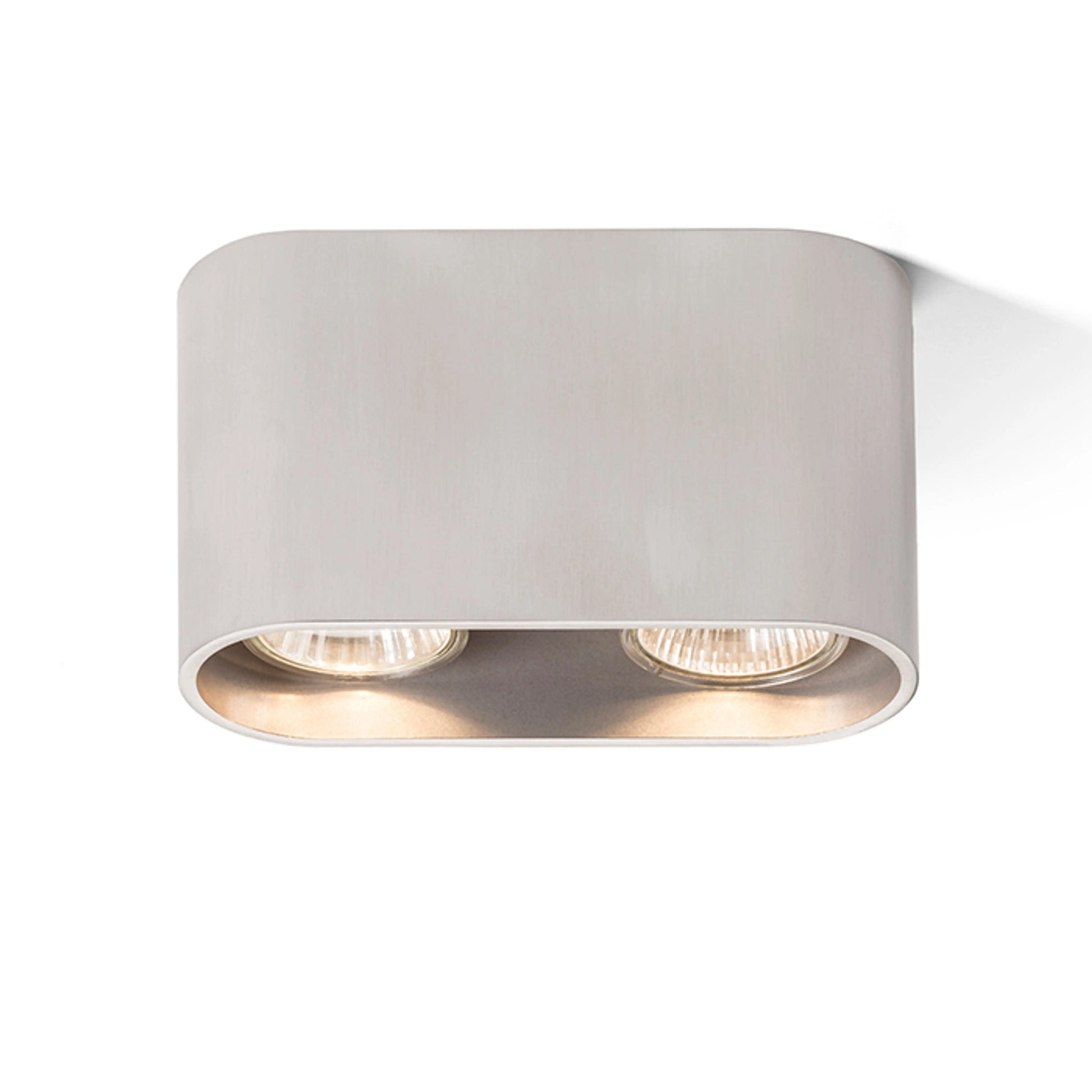 RENDL surface mounted lamp MANTOVA II ceiling  brushed aluminum 230V LED GU10 2x7W R12733 1