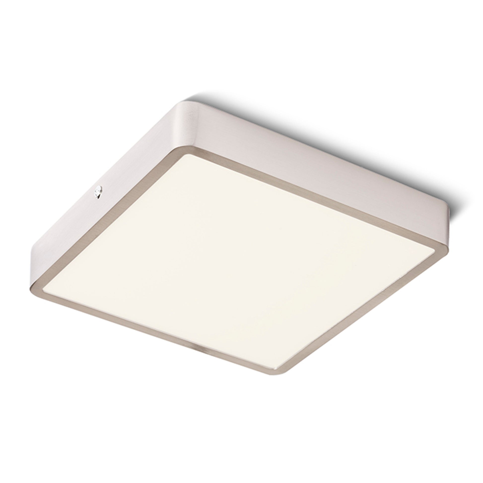 RENDL surface mounted lamp HUE SQ 22 ceiling  matt nickel 230V LED 24W  3000K R12818 1