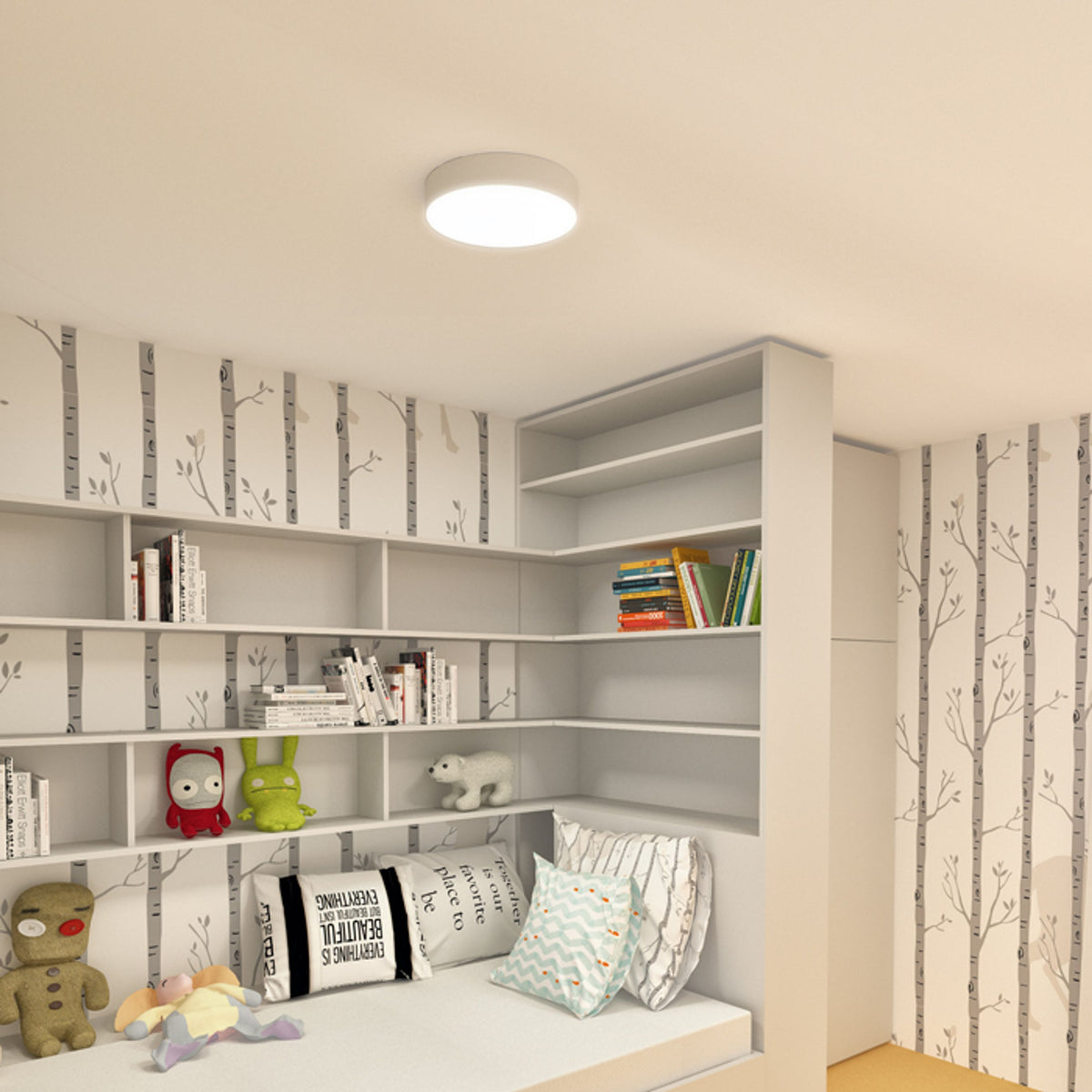 RENDL surface mounted lamp LARISA R 30 ceiling white  230V LED 30W  3000K R12844 4