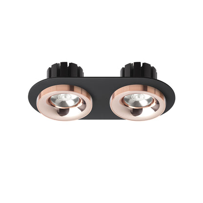 RENDL recessed light SHARM R II recessed black copper/copper 230V LED 2x10W 24° 3000K R13243 2