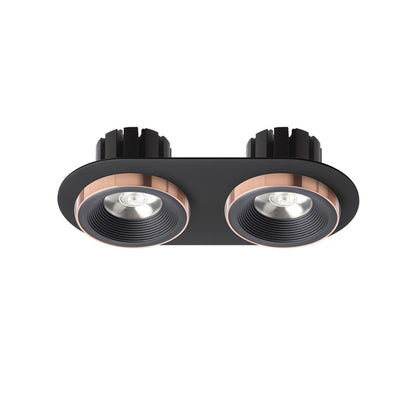 RENDL recessed light SHARM R II recessed black/black copper 230V LED 2x10W 24° 3000K R13244 2