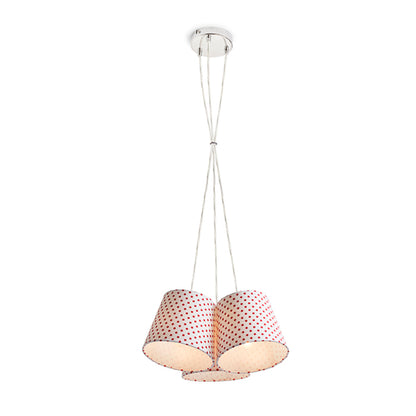 RENDL pendant lamp NANCY III pendant white/red  230V LED E14 3x11W R13345 1