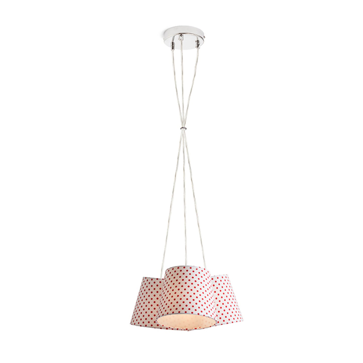 RENDL pendant lamp NANCY III pendant white/red  230V LED E14 3x11W R13345 7