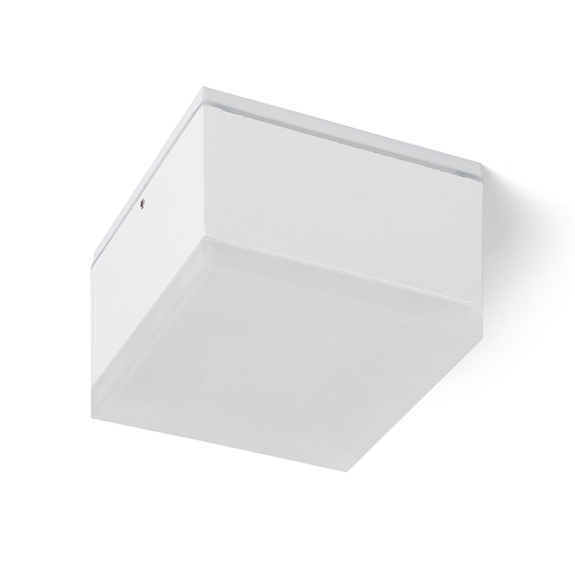 RENDL outdoor lamp ORIN SQ ceiling white satinated acrylic 230V LED 10W IP54 3000K R13628 3