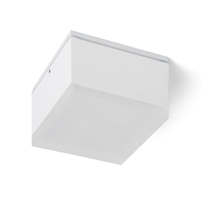 RENDL outdoor lamp ORIN SQ ceiling white satinated acrylic 230V LED 10W IP54 3000K R13628 3