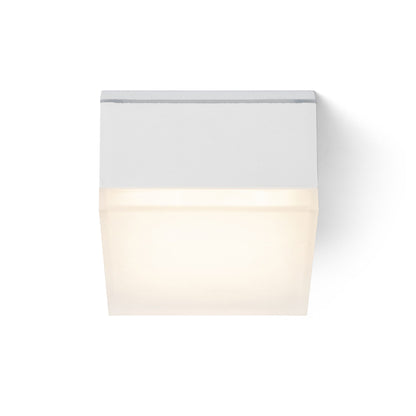 RENDL outdoor lamp ORIN SQ ceiling white satinated acrylic 230V LED 10W IP54 3000K R13628 4
