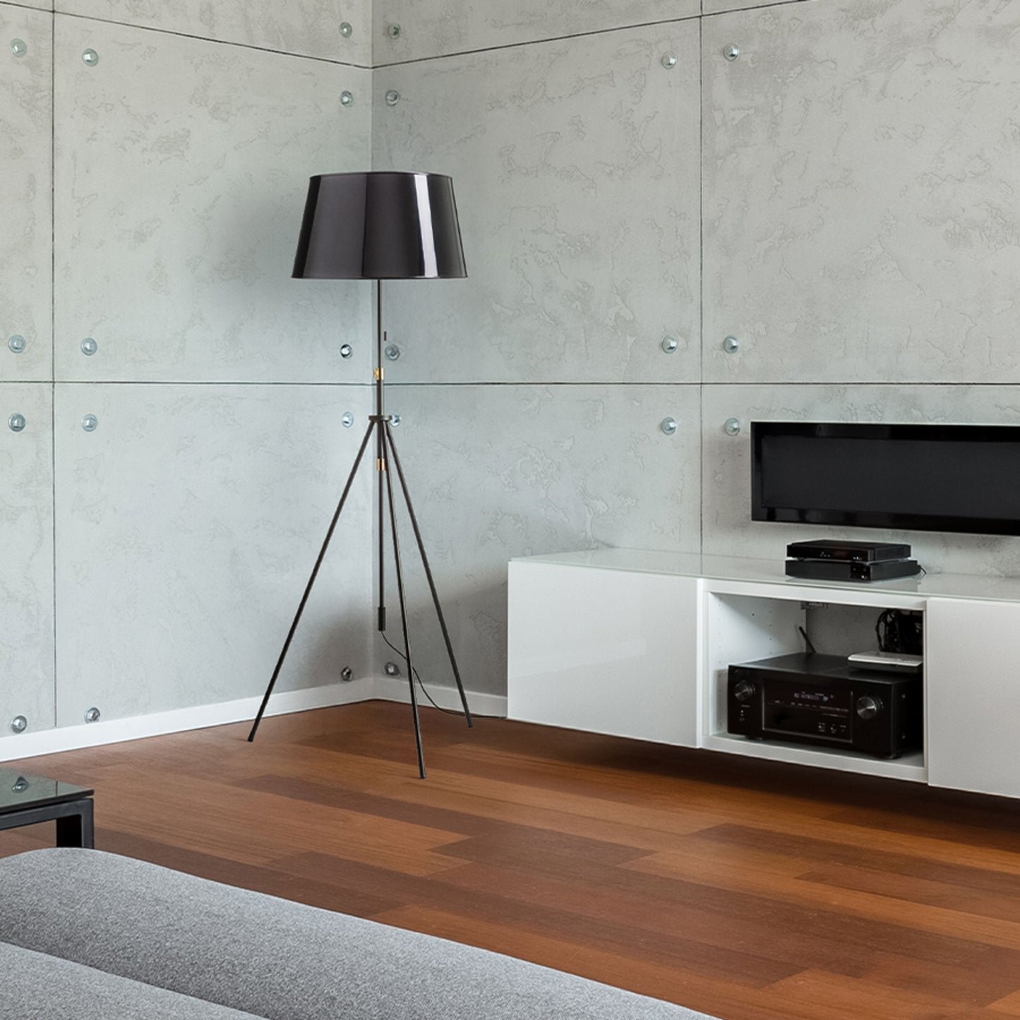 RENDL shades, shade bases, pendent sets LUTON floor base  black/brass 230V LED E27 15W R13640 7