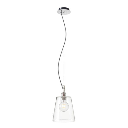 RENDL pendant lamp BABU NEW 22 pendant  clear glass/chrome 230V LED E27 15W R13826 1
