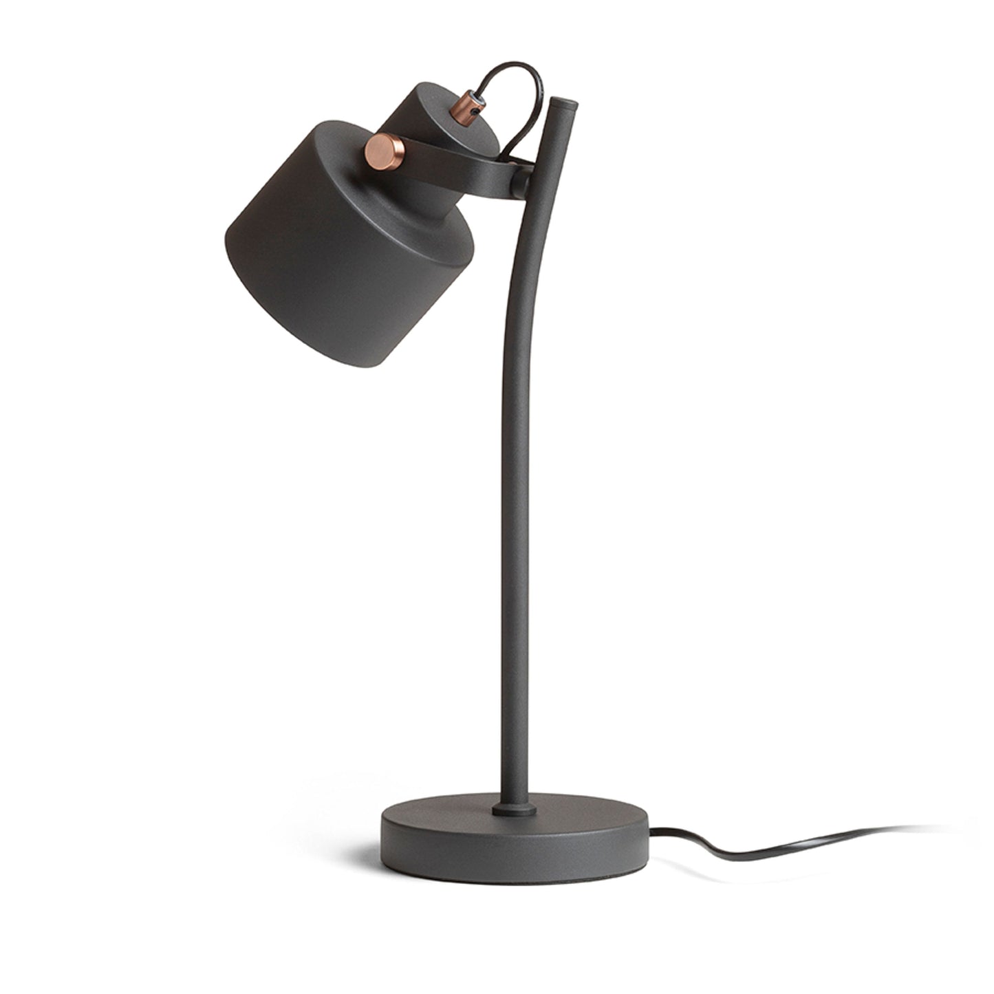 RENDL table lamp CELEIA table matte black brushed copper 230V LED E27 11W R13904 3