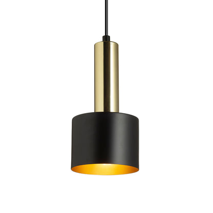 RENDL pendant lamp GIULIA 12 pendant black/gold brown brass 230V LED E27 11W R13909 2