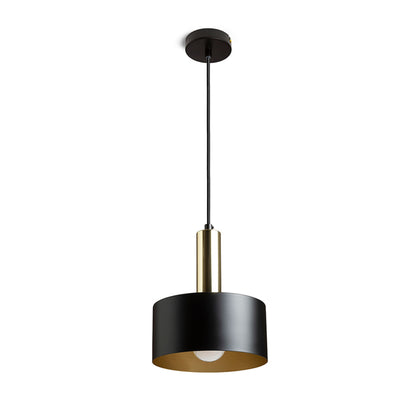 RENDL pendant lamp GIULIA 20 pendant black/gold brown brass 230V LED E27 15W R13911 2
