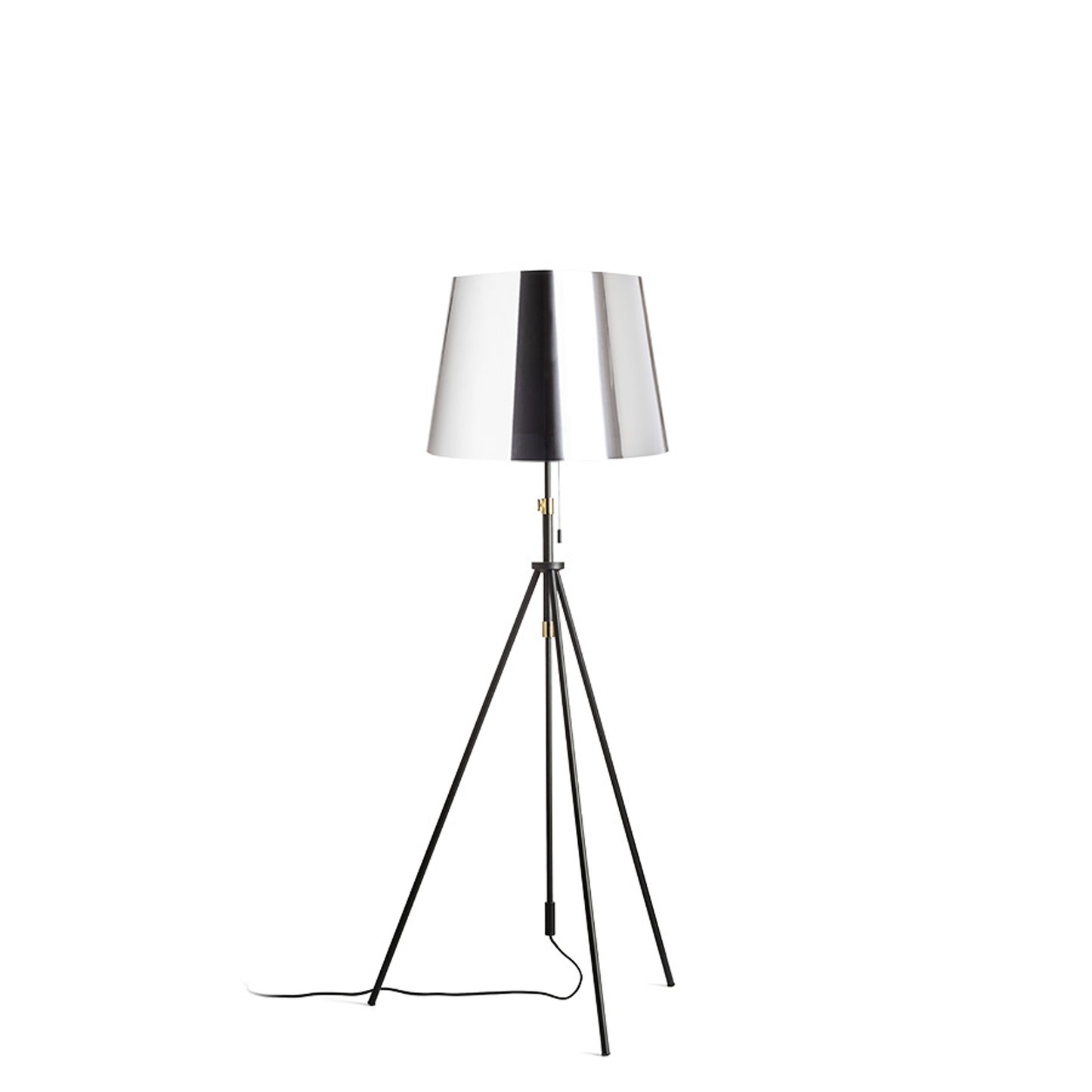 RENDL floor lamp LUTON/ILUSION floor  chrome foil/black/metal 230V LED E27 15W R14065 2