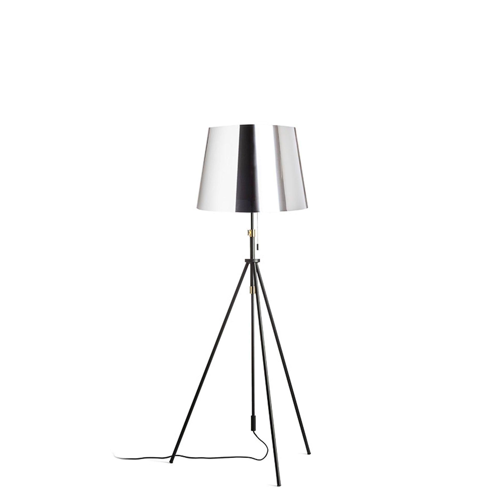 RENDL floor lamp LUTON/ILUSION floor  chrome foil/black/metal 230V LED E27 15W R14065 2