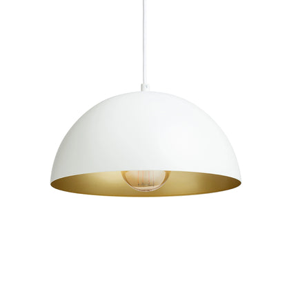 RENDL pendant lamp GLADYS 30 pendant white/gold  230V LED E27 15W R14108 3