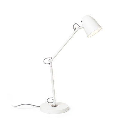 RENDL table lamp DANNY table white matt nickel 230V LED E14 5W R14187 5
