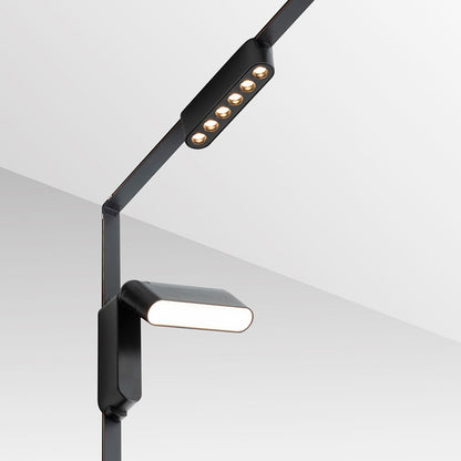 RENDL Ultra-thin track system OXONIA 11 with tilt-function for the VEGA/WAVE system black  24= LED 6W 110°  3000K 4000K 6500K R14321 15